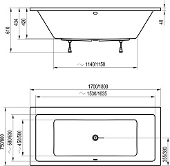 Ravak Акриловая ванна Formy 01 170 – фотография-2